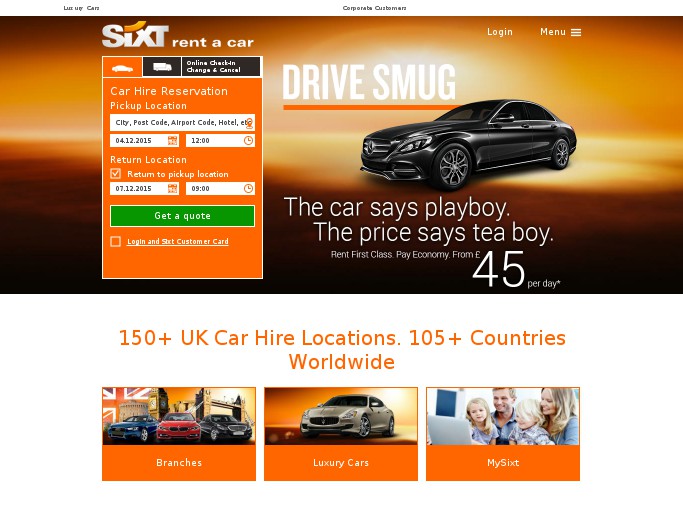 Sixt UK Vouchercode